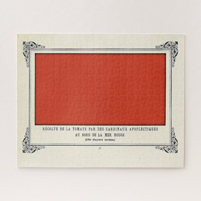 Puzzle Alphonse Allais, April Fools, Rouge, Art Abstrait (Horizontal)