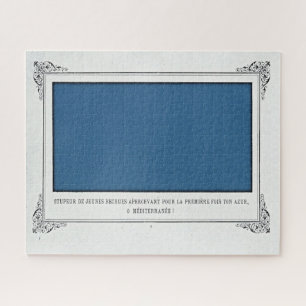 Puzzle Alphonse Allais, Avril Fools, Bleu, Art Abstrait