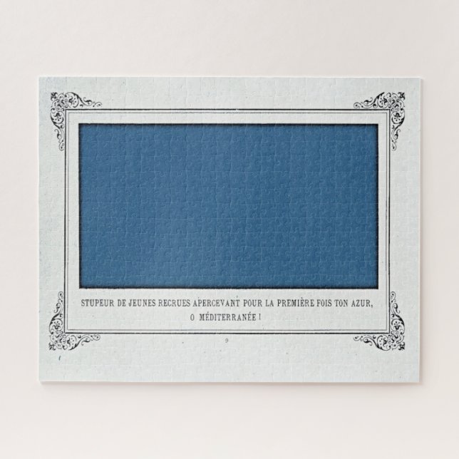 Puzzle Alphonse Allais, Avril Fools, Bleu, Art Abstrait (Horizontal)