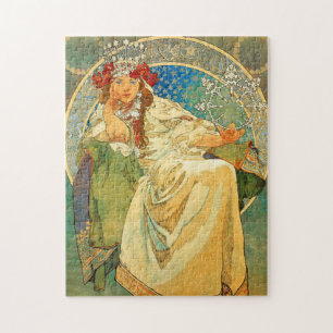 Puzzle Alphonse Mucha Art Nouveau Princesse Hyacinth