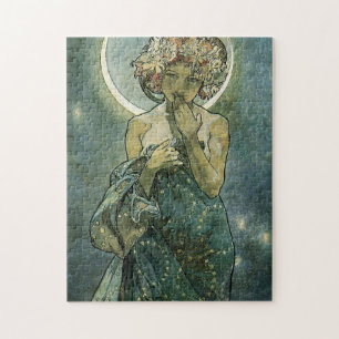 Puzzle Alphonse Mucha Magnifique femme Art Nouveau #18