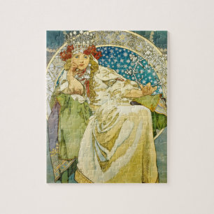 Puzzle Alphonse Mucha Princesse Hyacinth Art nouveau