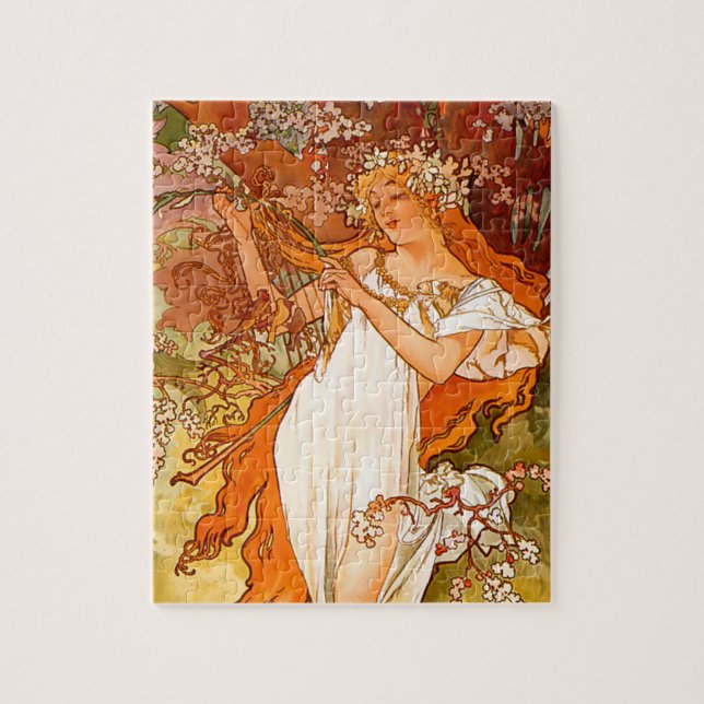 Puzzle Alphonse Mucha Spring (Vertical)