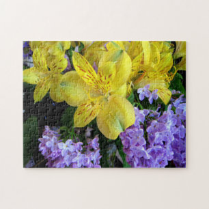 Puzzle Alstroemeria et Lilacs Fleurs