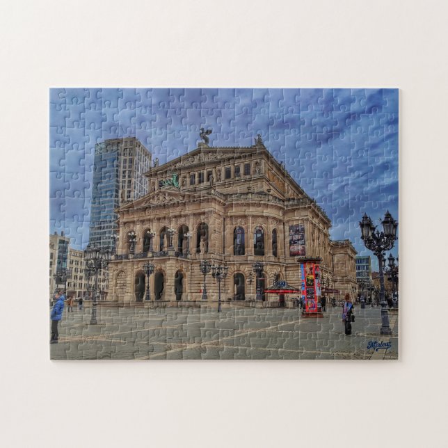 Puzzle "Alte Oper - El alma de Francfort" (Horizontal)
