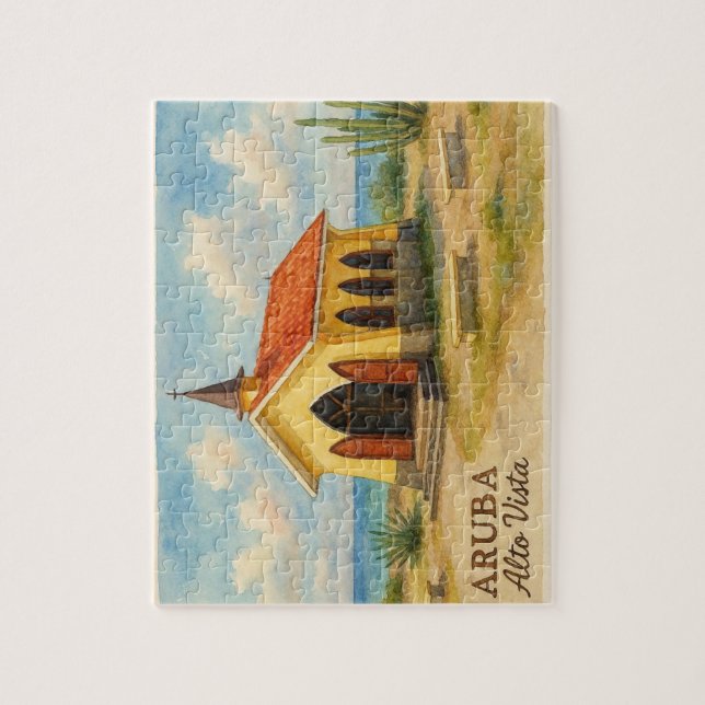 Puzzle Alto Vista Aruba aquarelle (Vertical)