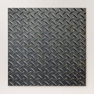 Puzzle Aluminium foncé : conception de forme Rhombus