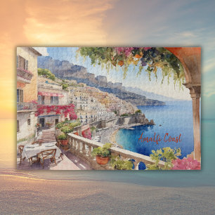Puzzle Amalfi Coast Italy Aquarelle Sketch  