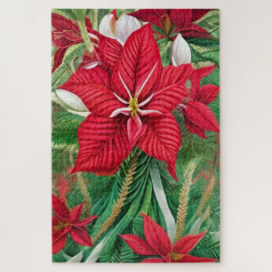 Puzzle Amaryllis Poinsettia Hybrid AI Art
