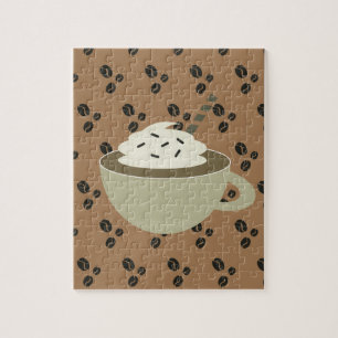 Puzzle Amateurs de café Cappuccino Coffee Bean Cup