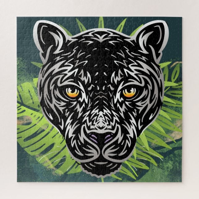 Puzzle Amazonie tropicale Black Panther (Vertical)