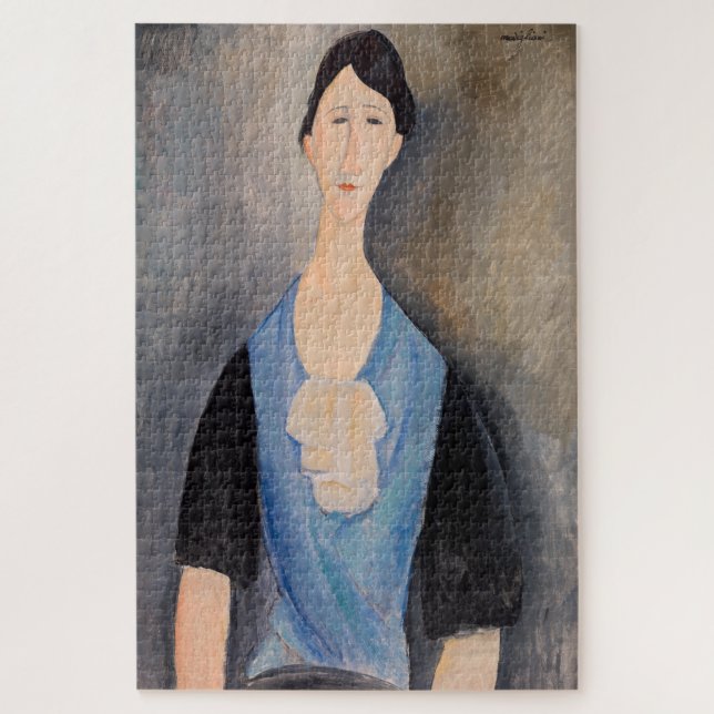 Puzzle Amedeo Modigliani - Jeune femme en bleu (Vertical)