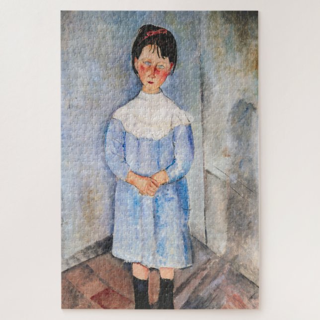 Puzzle Amedeo Modigliani - Petite fille en bleu (Vertical)