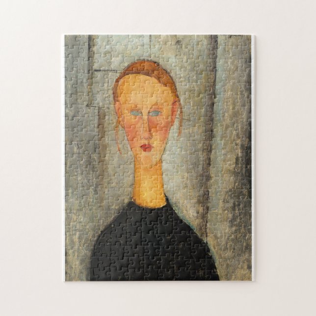 Puzzle Amedeo Modigliani - Une fille aux yeux bleus (Vertical)