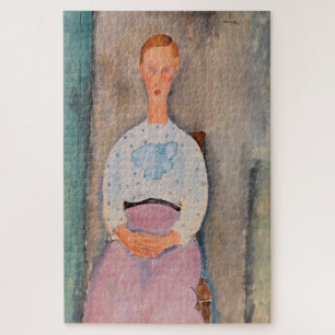 Puzzle Amedeo Modigliani - Une fille avec une blouse Polk