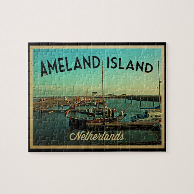 Puzzle Ameland Island Pays-Bas (Horizontal)