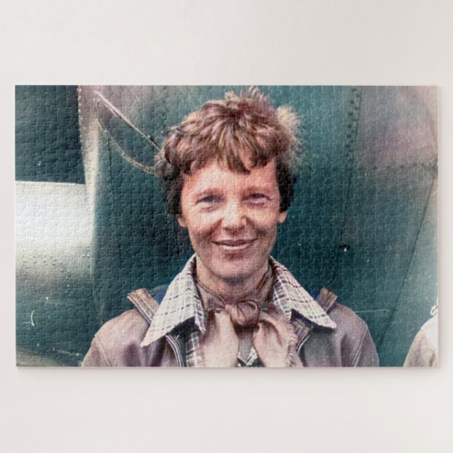 Puzzle Amelia Earhart Lockheed Electra C 1937 Colorisée (Horizontal)