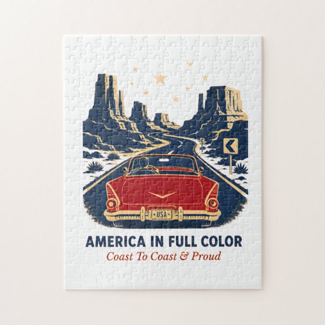 Puzzle America en Couleurs (Vertical)