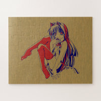 Américain Manga Neko Catgirl Kawaii Anime