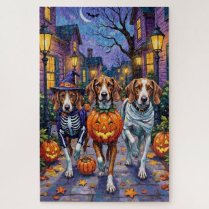 Puzzle American English Foxhound En Costumes Halloween