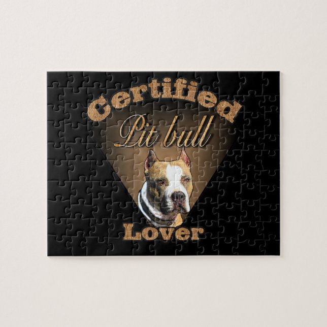 Puzzle American Pit Bull Terrier Cadeaux (Horizontal)