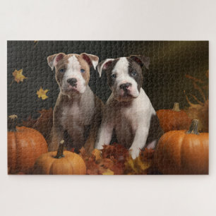 Puzzle American Staffordshire Puppy Automne Délice