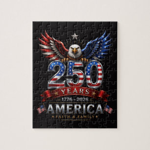 Puzzle Amérique 250 Aigle Patriotique Foi Famille