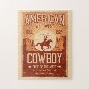 Puzzle Amérique Cowboy Wild West