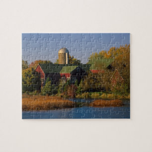 Puzzle Amérique du Nord, États-Unis, Wisconsin. Grange ro