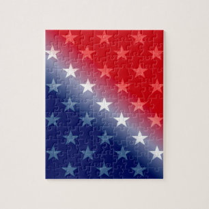 Puzzle amérique patriotique rouge blanc bleu