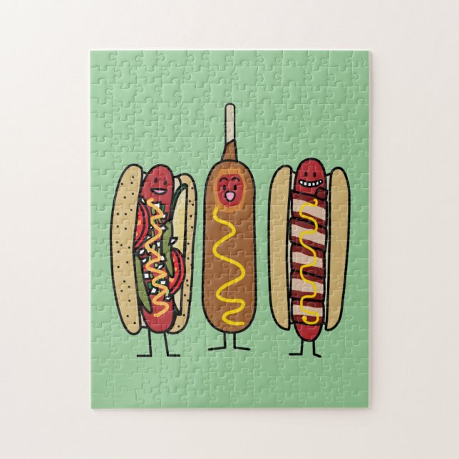 Puzzle Amis de hot-dog (Vertical)