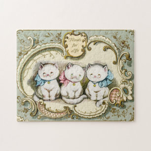 Puzzle Amis de Kitty pour la vie Reproduction Vintage