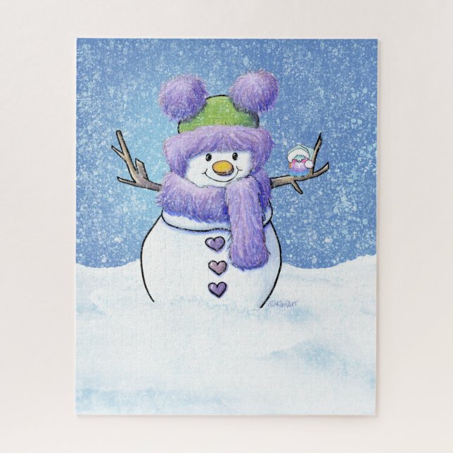 Puzzle Amis de neige KiniArt (Vertical)