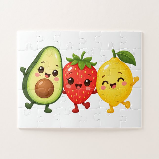 Puzzle Amis des Fruits Heureux (Horizontal)