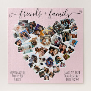 Puzzle Amis et famille Citations Photo Heart
