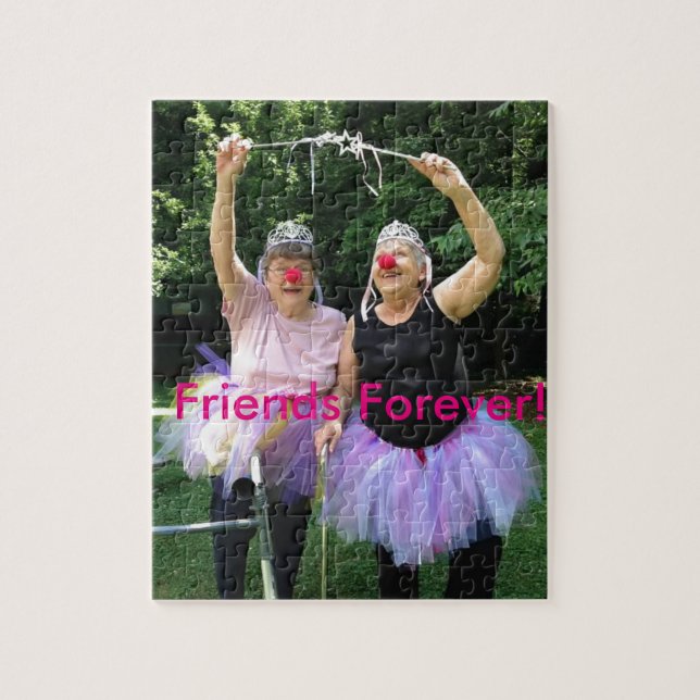 Puzzle Amis + Tutus = temps d'amusement (Vertical)