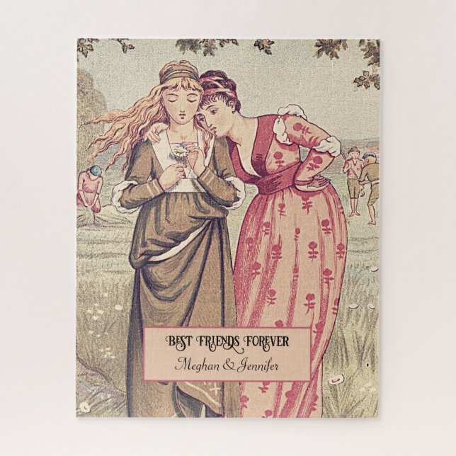 Puzzle Amis victoriens adorables Besoins personnalisés (Vertical)