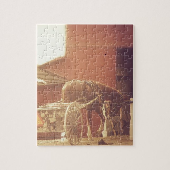 Puzzle Amish Horse (Vertical)