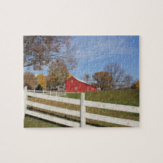 Puzzle amish rouge de grange