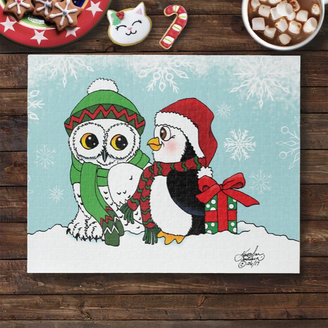 Puzzle Amitié Chouette Neige Pingouin (Créateur téléchargé)