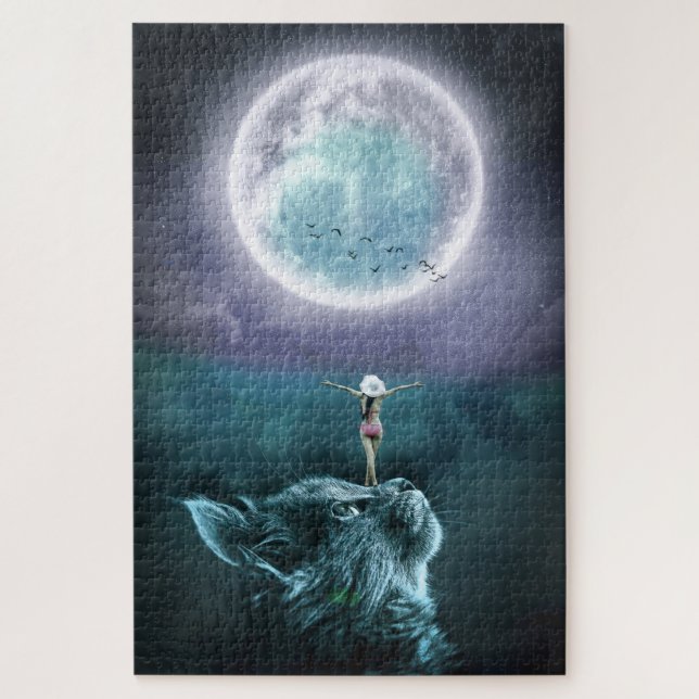 Puzzle Amour au Clair de Lune (Vertical)