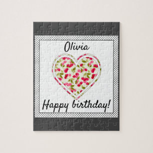 Puzzle Amour, baies, cerise