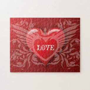 Puzzle Amour coeur rouge
