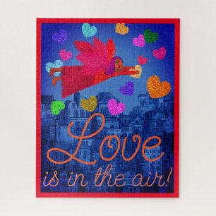 Puzzle Amour dans l'Air Angel et les Coeurs Valentine