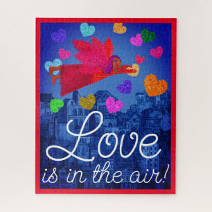 Puzzle Amour dans l'Air Angel et les Coeurs Valentine