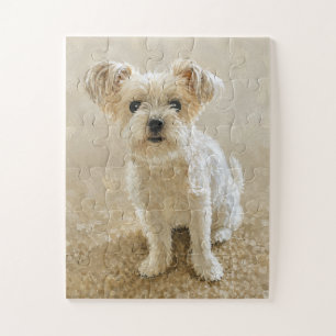 Puzzle Amour de Morkie Oversized
