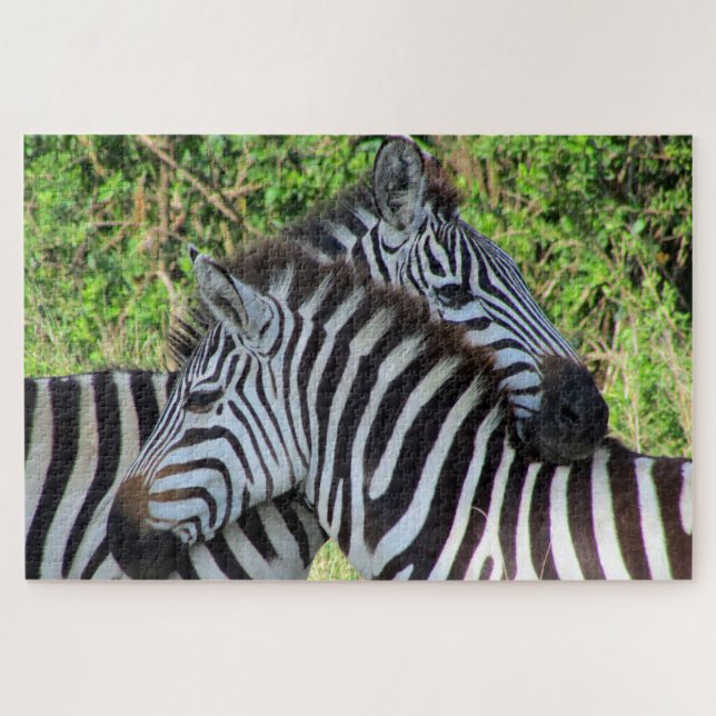 Puzzle amour de zèbre (Horizontal)