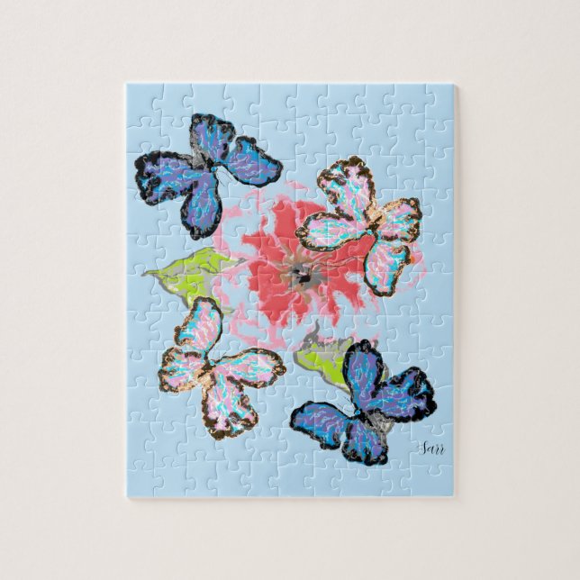 Puzzle :  Amour des papillons (Vertical)