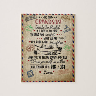 Puzzle Amour Grandson   Lettre à mon petit-fils de grand-