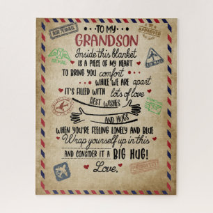 Puzzle Amour Grandson   Lettre à mon petit-fils de grand-